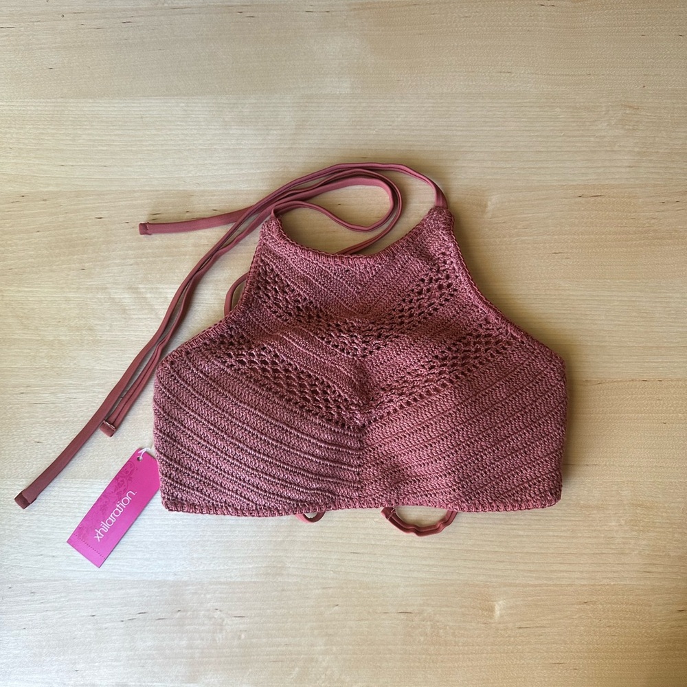 Xhilaration Crochet Halter Bikini Top swimwear